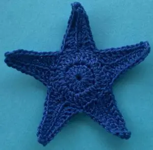 Crochet starfish 2 ply bottom