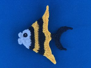 Finished crochet angelfish tutorial 4 ply landscape