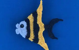 Finished crochet angelfish 4 ply landscape
