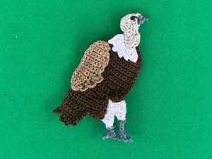 Finished crochet vulture pattern 2 ply landscape