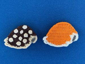 Finished crochet cowrie shell 2 ply group landscape 1