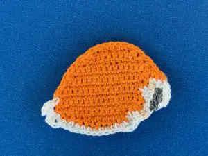 Finished crochet golden cowrie shell 2 ply landscape