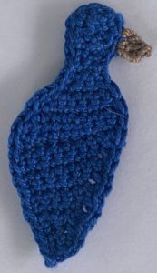 Crochet peacock 2 ply beak