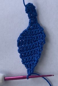 Crochet peacock 2 ply head and body