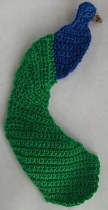 Crochet peacock 2 ply tail