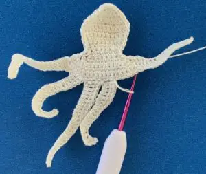 Crochet octopus 2 ply fifth leg