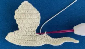 Crochet octopus 2 ply first leg