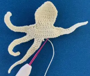 Crochet octopus 2 ply fourth leg