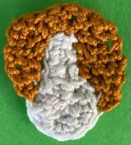 Crochet jack russell 2 ply head