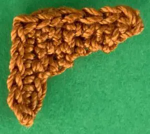 Crochet jack russell 2 ply second body marking neatened