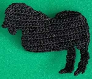 Crochet panther 2 ply back leg