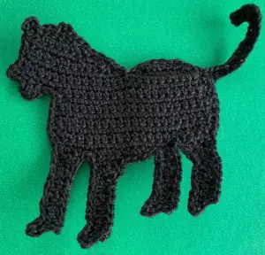 Crochet panther 2 ply body neatened