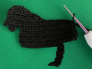 Crochet panther 2 ply joining for back