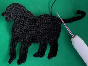 Crochet panther 2 ply tail