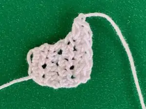 Crochet schnauzer 2 ply muzzle first side