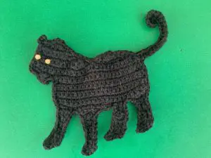 Finished crochet panther tutorial 4 ply landscape