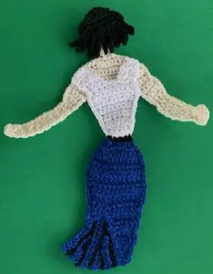 Crochet lady 2 ply body with head