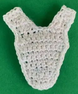 Crochet lady 2 ply top neatened