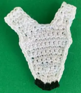 Crochet lady 2 ply top with belt