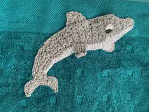 Crochet sea towel dolphin