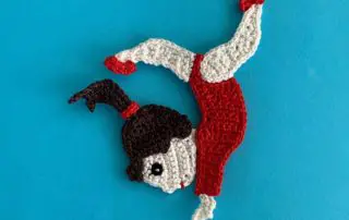Finished crochet gymnast 4 ply portrait