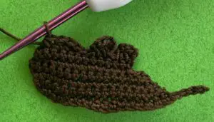Crochet French bulldog 2 ply body marking