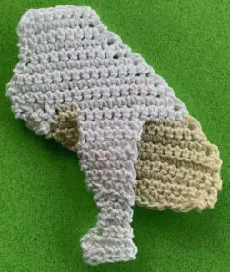 Crochet French bulldog 2 ply front leg