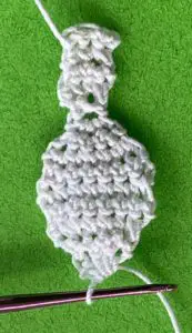 Crochet French bulldog 2 ply head middle