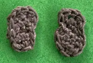 Crochet French bulldog 2 ply inner ears
