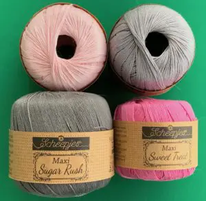 Crochet galah 2 ply cotton