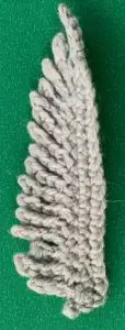 Crochet galah 2 ply front wing light grey
