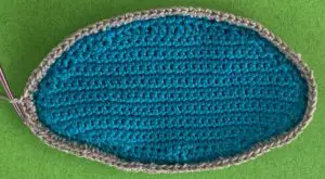 Crochet pond 2 ply edge row 1