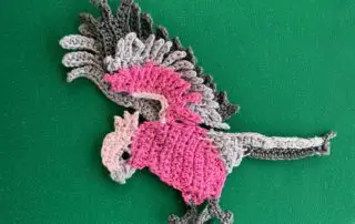 Finished crochet galah 2 ply landscape