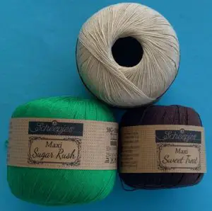 Crochet bulrushes 2 ply cotton