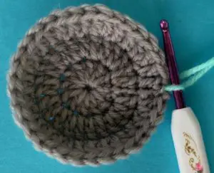 Crochet elephant granny square joining for circle edge