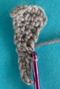 Crochet elephant granny square trunk