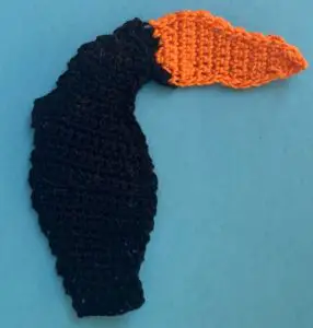 Crochet toucan 2 ply beak