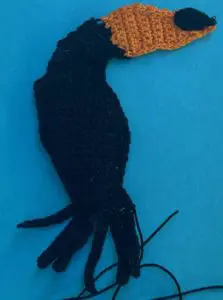 Crochet toucan 2 ply beak with marking