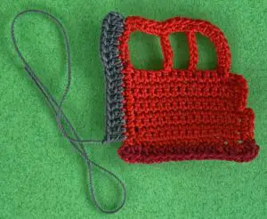 Crochet fire engine 2 ply join