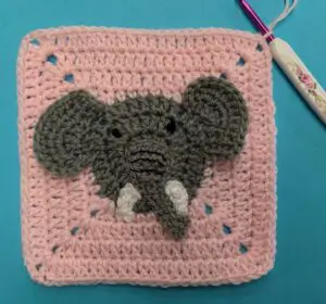 Crochet elephant bag joining for strap