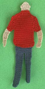 Crochet man 2 ply ears