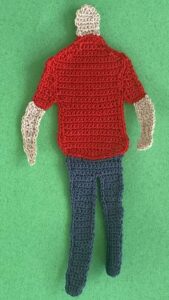 Crochet man 2 ply head