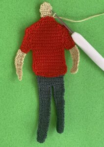 Crochet man 2 ply joining joining for head neatening