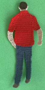 Crochet man 2 ply man with hair