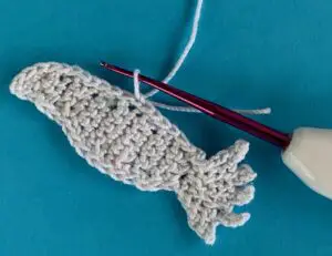 Crochet dove 2 ply joining for near wing