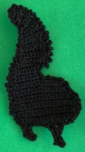 Crochet skunk 2 ply body neatened