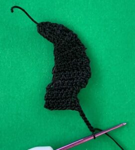 Crochet skunk 2 ply tail and back chain