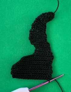 Crochet skunk 2 ply tail and body
