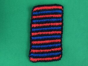 Finished crochet beach towel tutorial 4 ply landscape