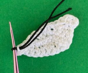 Crochet seagull 2 ply joining for tail